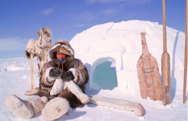 The Inuit are in the Arctic at minus 40 degrees, sleeping in igloos and taking their clothes off. Aren’t they cold?